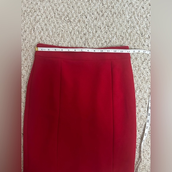 Ann Taylor Red Mini Pencil Skirt for Work SET size 2P - Picture 4 of 8
